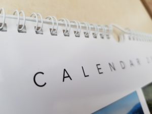 How a calendar is bound