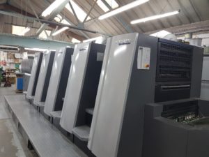 Litho printer for greeting card printing
