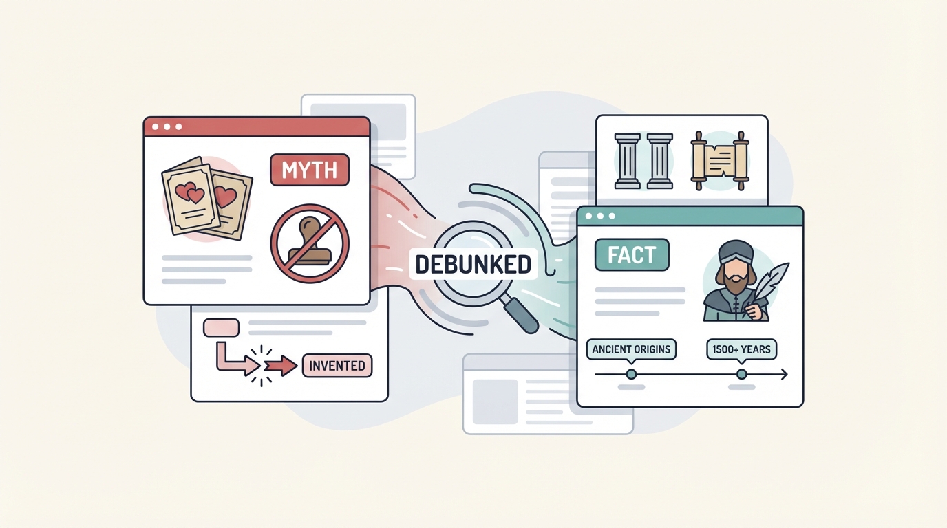 Did greeting card companies invent Valentine's Day? The real history Myth vs Fact Debunked. | Johnsons Cards